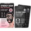 Synergy Derm Maschera Viso Carbone Vegetale 4 Trattamenti Monodose 7g