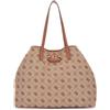 GUESS Neda Large 2 In 1 Tote Bag L Latte Logo