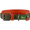 Hunter Collare per cani Havanna MINI, colore: verde/arancione, tessuto strutturato con rivestimento in plastica, largo, comodo, durevole, resistente agli strappi, resistente alle intemperie, facile da