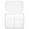 Generic Porta Dischetti di Cotone, Dispenser per Dischetti di Cotone Dischetto per Rimozione Smalto per Unghie Porta Organizer Contenitore Custodia con 2 Griglie Scatola Portaoggetti per