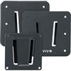 VIVO Supporto per TV in polimero plastico antiruggine a sgancio rapido, per camper, VESA 100 x 100 mm, supporta fino a 13,6 kg, include 2 piastre da parete e 1 staffa VESA, colore: nero, MOUNT-VWRV1-3