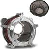 TOPRAMETAL Filtro aria per moto Harley Davidson Sportster Touring Street Glide Road King electra Dyna Softail (filtro rosso cromato, C-For Touring 2008-2016)