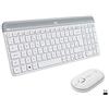 Logitech Mk470 Kit Mouse E Tastiera, Layout Italiano Qwerty, Bianco