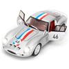 BGHSCA Compatibile con 1:32 Ferrari Diecast modelli auto, lega di zinco Pull Back 250GTO giocattolo auto veicoli con luci e suoni per decorazione adulti ragazzi ragazze (argento)