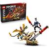 LEGO NINJAGO Battaglia alla Lama del Drago - Giocattolo Ninja con Drago, Action Figure Mech e 4 Minifigure con Katana - Decorazione Cameretta - Regalo di Compleanno per Bambini da 9 Anni in su - 71871