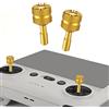 Plyisty Joystick per Telecomando Stick in Lega di Ricambio per Controller Mini 3 Pro RC Coppia Leggera da 2 G per un Funzionamento Accurato (GOLD)
