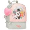 Disney Joumma Bags Minnie Wild Nature zaini per bambini, varie dimensioni, zaino da passeggio, realizzato in poliestere, include pompon decorativo., Verde, Zaino portamerienda