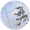 Stxdynjy Ombrello Decorativo Cinese in Carta Oleata Fatto a Mano Da 82 Cm (32,28 Pollici), Orientale, Ideale per Balli, Festival Musicali E, Rose Bianche