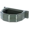 Kerbl Mangiatoia, Contenitore per Il mangime, Verde, 55x35x17,7cm, 25 l, plastico, 1 Zona mangiatoia, Bovini, Vitelli, Suini, Montaggio a Parete, con Tappo di Scarico