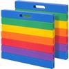 Relaxdays paraginocchia, Set 2, Giardino, Officina, Yoga, Schiuma Eva, Manici, 3 x 35 x 30 cm, Multicolore