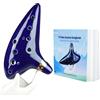 Zelda Ocarina Strumento Con Cordino Da Collo E Libro Canzoni, 12 Foro Ocarina Di