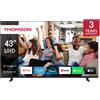Thomson TV THOMSON LED 43 43UG4S14 SMART GOOGLE TV DVB-T2/S2 UHD CI+ 3XHDMI 2XUSB -TELECOMANDO RETRO ILLUMINATO VESA 43UG4S14