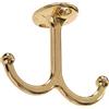 Hillman Hardware Essentials 852305 - Gancio appendiabiti in ottone placcato - 2 pezzi