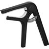 SPYMINNPOO Capotasto per Chitarra Robusto ABS Molla Pressione Uniforme Capotasto Facile da Usare per Chitarra Acustica Ukulele Basso Banjo Mandolino (BLACK)
