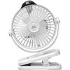 Minthouz Ventilatore da tavolo con clip, ventilatore USB da 8000 mAh, mini ventilatore portatile a 5 velocità, ventilatore a soffitto silenzioso, ideale per campeggio, passeggini, casa, ufficio