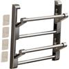 Baoblaze Portascarpe Scarpiera Da Parete Organizzatore Sospeso Mensola per Calzature Pieghevole E Salvaspazio in Alluminio Adatto per Ingresso Bagno E Camera, 30 Cm
