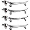 Tonysa 4 Pezzi Poggiaposate, Supporto per Bacchette, Poggia Bacchette in Metallo, Poggia Coltello e Porta Bacchette, Supporto Versatile a Forma di Animale per Forchetta Cucchiaio
