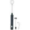 Headerbs Frullino per caffè Elettrico Frullatore per Bastoncini, Mini Agitatore Elettrico Frullino per le Uova Elettrico Multifunzione Senza Fili con 2 Teste per Frullino per le Uova per