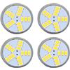 YWBL-WH 4 Pezzi MR11 Lampadina a LED 5W 500lm 12V Doppio Perno Base Faretto Lampadina di Ricambio per Lampada da Esposizione a Soffitto con Illuminazione a Binario Orizzontale (Bianco caldo)