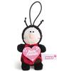 NICI 44857 - Ciondolo a Forma di Coccinella con Scritta Beste Friend, 8 cm, Colore: Rosso/Nero