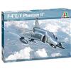 Italeri 1448 F-4E/F Phantom II, Scala 1:72, Plastic Model Kit, Modello in plastica da Montare, modellismo, Aereo