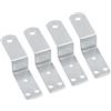 TopHomer 4 staffe a forma di Z, staffe angolari per cornici a destra, staffe di fissaggio per mobili, scaffali, casa, capanno, cancello - 18 mm
