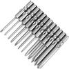 Generic Set di Punte per Cacciavite, Punta per Cacciavite Magnetico da 4 Mm Diametro Interfaccia 4 Mm per Uso di Manutenzione per Uso Decorativo