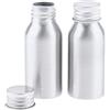 Ysyqkn Set di 2 Contenitori per Cosmetici in Alluminio per Bottiglie D'acqua Versatili, Argento, 50ml
