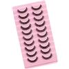 Generic Cluster di Ciglia, Ciglia con Look per Tutte le Occasioni 10 Paia di Estensioni Ciglia Ciglia Finte Nere, 6 Stili Opzionali Ciglia per Principianti (1)