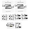 FRCOLOR Set Accessori Chioma Bambina Panda in Resina 16 Pezzi | Colori Vivaci e Lavorazione Curata, per Feste e Compleanni, Aiuta a Decorare e Proteggere i Chioma