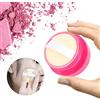 TOPINCN Delicata Scatola Dispenser per Cipria in Polvere Vintage con Soffio di Cipria, per Trucco Viaggio, Stile Vintage e Dimensioni Portatili (Rosa rossa)