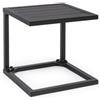 Bizzotto Tavolo Hilde Antracite LH32 40x40cm di Bizzotto