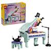 Lego Creator 3 in 1 Pianoforte decorativo con gatto 31392 di Lego