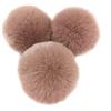 Duories 10 pezzi pompon in pelliccia sintetica da 8 cm, pelliccia di coniglio, pompon in pelliccia, palle pom pom in peluche pompon per fai da te artigianato cappelli ciondoli decorazione donna ragazza