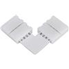 TOPINCN Connettori a Forma di L per Strisce Luminose a LED RGB 5050 a 4 Pin Plug and Play per Angoli a Parete 5 Pezzi
