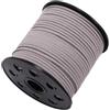 Whakano 1 pezzo 10 M x 2,5mm Cordino in pelle scamosciata Faux, corda in pelle classica per lavori fai da te, per la creazione di bracciali, collane fai da te, artigianato, confezione regalo, grigio