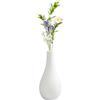 Upstore Vaso da fiori in ceramica bianca da 16,5 cm, a collo stretto, per centrotavola, festa di nozze, decorazione per la casa