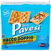 Pavesi Gran Pavesi Cracker Salati Senza Granelli di Sale in Superficie con Grano 100% Italiano, Senza Olio di Palma, Snack Salato per la Merenda, Formato Bipacco con 36 Porzioni