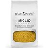 Italia Spezie Miglio Decorticato, Miglio Giallo in Grani, Selezione di Cereali Ricchi di Proteine, Fibre e Minerali, 500 g