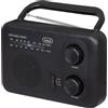 Trevi 0RA7F6400 Nero Radio FM AM Portatile Pile e Corrente Nero