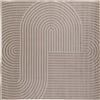 vidaXL Tappeti a zona vidaXL PALMERAS Beige 240 x 240 cm Poliestere