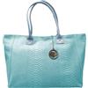 Chicca Borse Borsa a Mano Shopper Grande da Donna indossabile a Spalla in Vera Pelle (Cocco Fango)