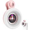Generic Luce macro con mini clip, fotocamera per telefono, fotocamera per telefoni | luce selfie per social media, attrezzatura per vlogging, videochiamate per conferenze, accessorio