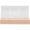 Nurnesy Cornice per Foto Illuminata a Tre Scomparti Nurnesy, Cornice per Foto Istantanea Base in Legno Pannello Acrilico Trasparente Cornice Decorativa da 3 Pollici