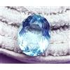 harshj_0 Luce Blu Acquamarina Loose Gemma 10 KT Certificato Taglio Ovale Anello H260