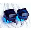 harshj_0 Topazio Blu Cubo 40 A 50 KT Certificato Paio Loose Gemma Con Omaggio ~H26