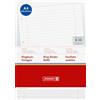 Brunnen - 50 fogli per raccoglitore ad anelli, formato A4, 70 g/mq, a righe, 4 fori, bianco