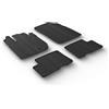 Gledring gled Ring 0179 Set Tappetini in gomma DUSTER 2018 di (T Profilo 4 pezzi + Kit di Clips), Nero