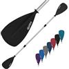 ALPIDEX 2 in 1 Pagaia Doppia SUP Pagaie Kayak Canoa Stand Up Paddle Lunghez Nero