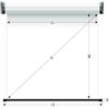 SOPAR telo proiezione motorizzato bianco 240x180 cm 4:3